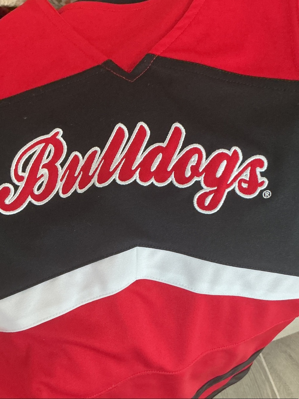 Georgia Bulldogs Red Cheer Dress for Girls Sz 5/6 - Picture 4 of 5